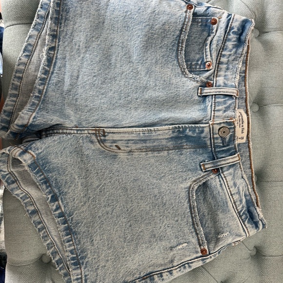 Abercrombie & Fitch Pants - Abercrombie & Fitch Light Blue Jean Shorts